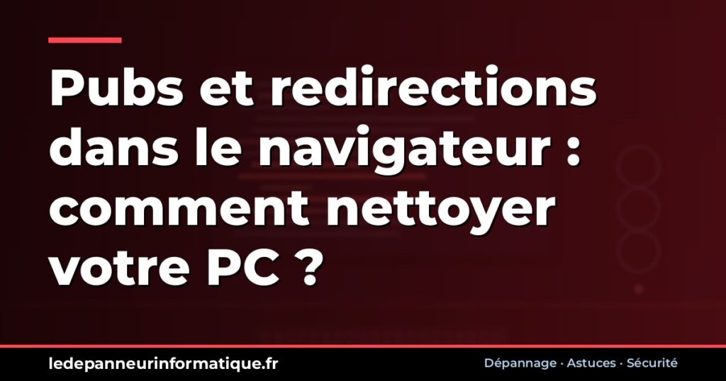 Pubs et redirections dans le navigateur : comment nettoyer votre PC ?